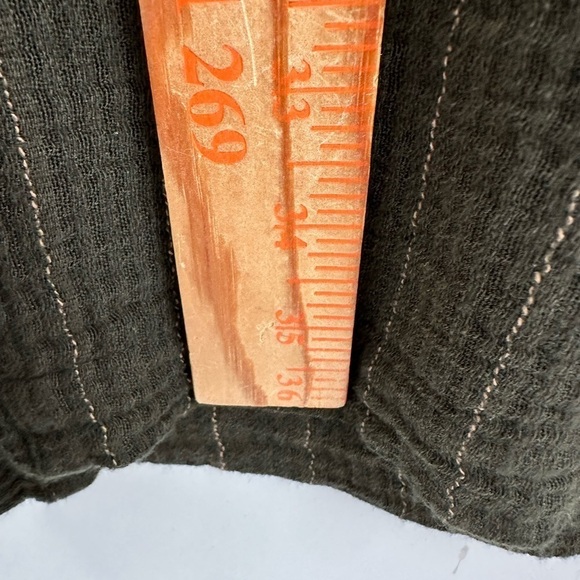 WRAP LONDON Green striped lagenlook womans boho chic casual tunic top/dress 6 - Picture 10 of 11